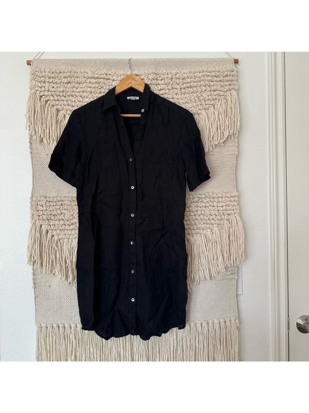 James Perse Side Panel Shirt Dress